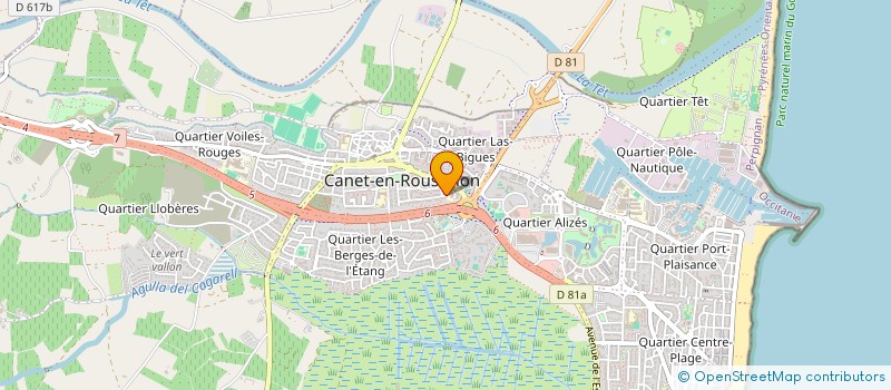 localisation de l'entreprise SARL LA MAMOUNIA à CANET-EN-ROUSSILLON