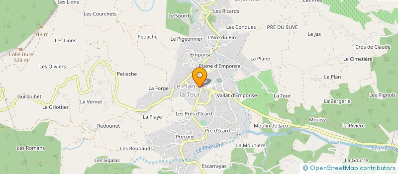 localisation de l'entreprise SARL LA MANGEAILLE à LE PLAN-DE-LA-TOUR
