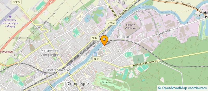 localisation de l'entreprise SARL LA MARINE  COMPIEGNE