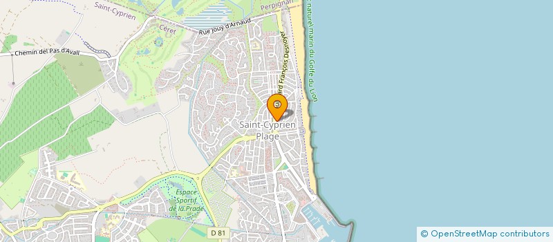 localisation de l'entreprise SARL LA MARINE DU PORT  SAINT-CYPRIEN