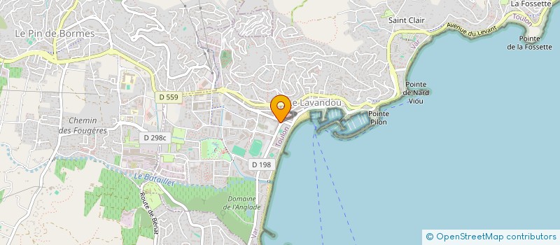 localisation de l'entreprise SARL LA MARMITE à LE LAVANDOU