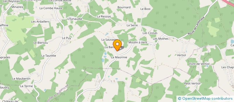 localisation de l'entreprise SARL LA MAURINIE  BASSILLAC ET AUBEROCHE