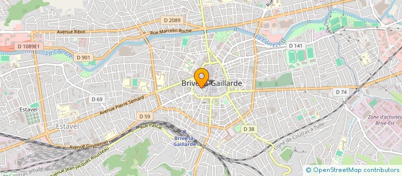localisation de l'entreprise SARL LA MEDIATHEQUE à BRIVE-LA-GAILLARDE
