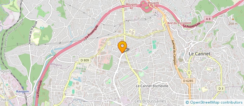 localisation de l'entreprise SARL LA MEDITERRANEE à LE CANNET