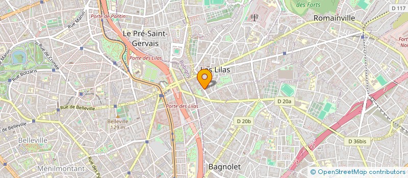 localisation de l'entreprise SARL LA MELODIE DU BONHEUR à LES LILAS