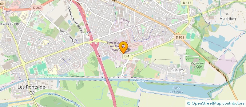 localisation de l'entreprise SARL LA MINOTIERE  LES PONTS-DE-CE