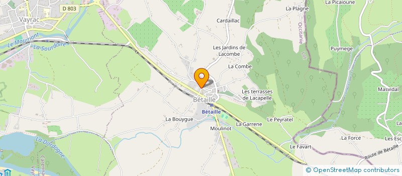 localisation de l'entreprise SARL LA NOYERAIE DES ABEILLES à BETAILLE
