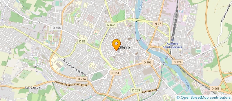 localisation de l'entreprise SARL LA P'TITE BOURSE 2 à AUXERRE
