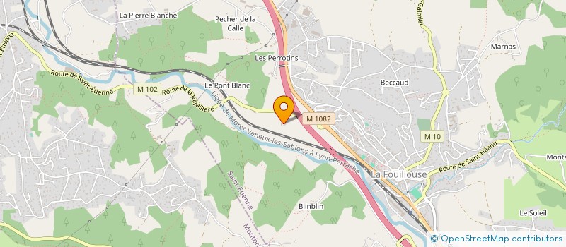 localisation de l'entreprise SARL LA P'TITE VADROUILLE  LA FOUILLOUSE