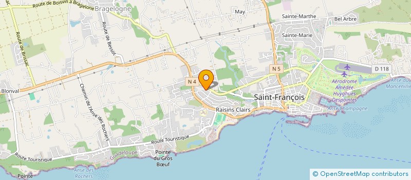 localisation de l'entreprise SARL LA PALMERAIE à SAINT-FRANCOIS