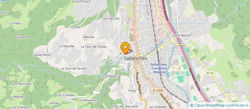 localisation de l'entreprise SARL LA PART DES ANGES à SALLANCHES