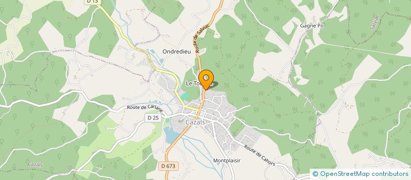 localisation de l'entreprise SARL LA PATTE D'OIE à CAZALS