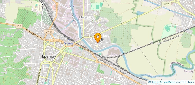 localisation de l'entreprise SARL LA PATTINIERE à EPERNAY