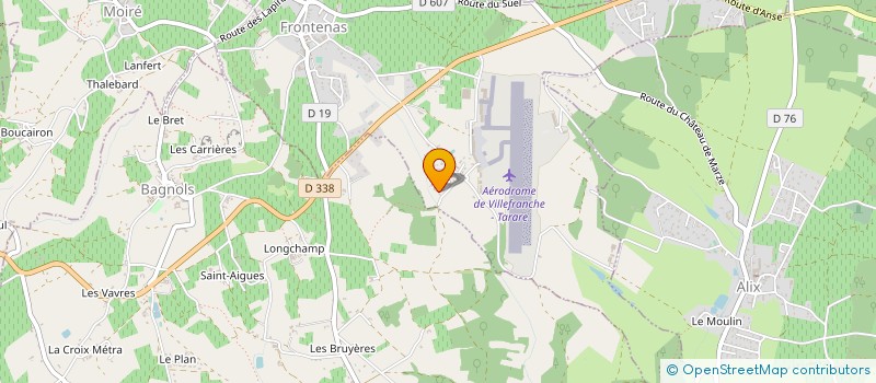 localisation de l'entreprise SARL LA PEPITE  FRONTENAS