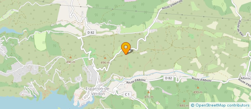 localisation de l'entreprise SARL LA PERLE DU VERDON à ESPARRON-DE-VERDON