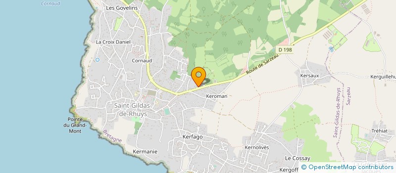 localisation de l'entreprise SARL LA PETITE BISCUITERIE DE SAINT GILDAS à SAINT-GILDAS-DE-RHUYS