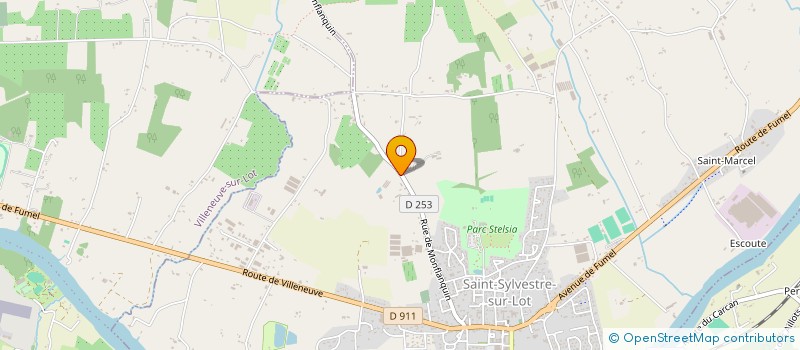 localisation de l'entreprise SARL LA PLAINE DU SAPIN  SAINT-SYLVESTRE-SUR-LOT