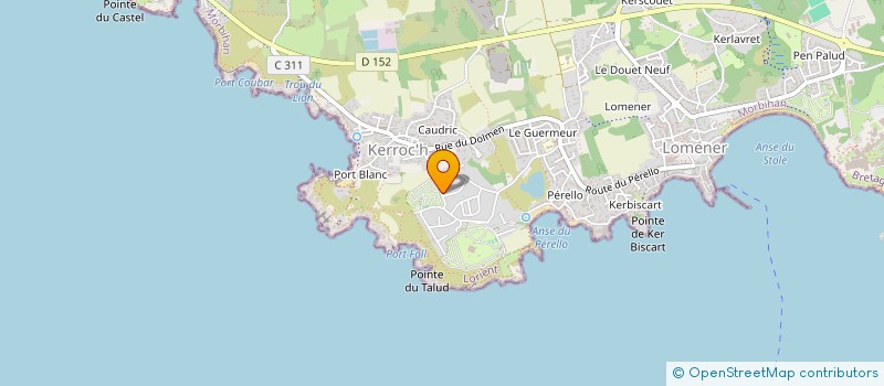 localisation de l'entreprise SARL LA POINTE DU TALUD  PLOEMEUR