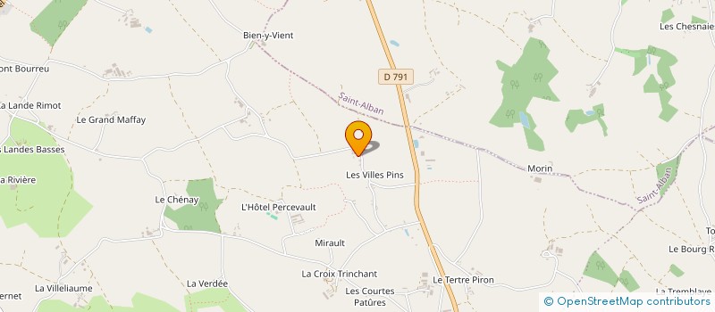 localisation de l'entreprise SARL LA POMME DE PINS  LAMBALLE-ARMOR