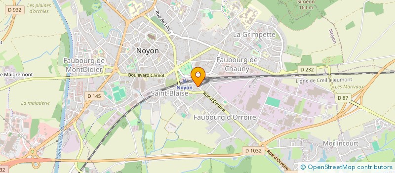 localisation de l'entreprise SARL LA POSE ETANCHEITE à NOYON