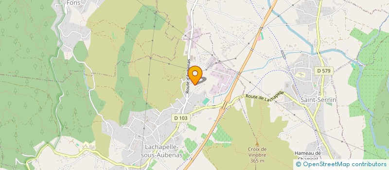 localisation de l'entreprise SARL LA POTEE FLEURIE  LACHAPELLE-SOUS-AUBENAS