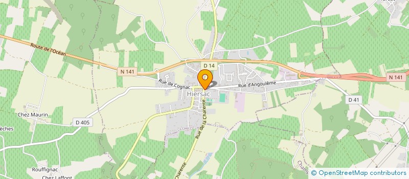 localisation de l'entreprise SARL LA POUYADE à HIERSAC