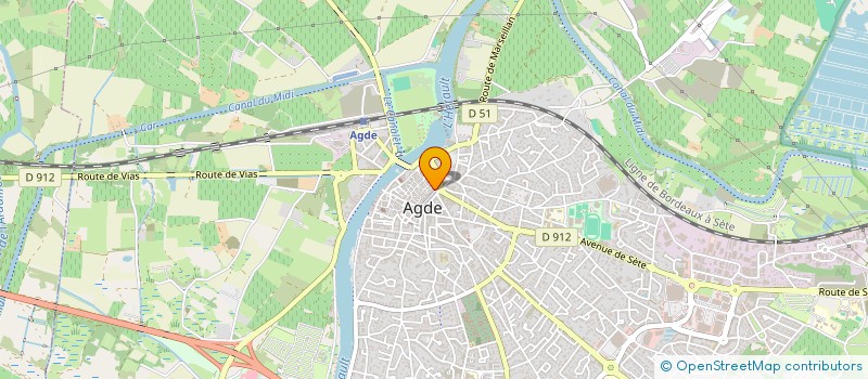 localisation de l'entreprise SARL LA PROMENADE à AGDE