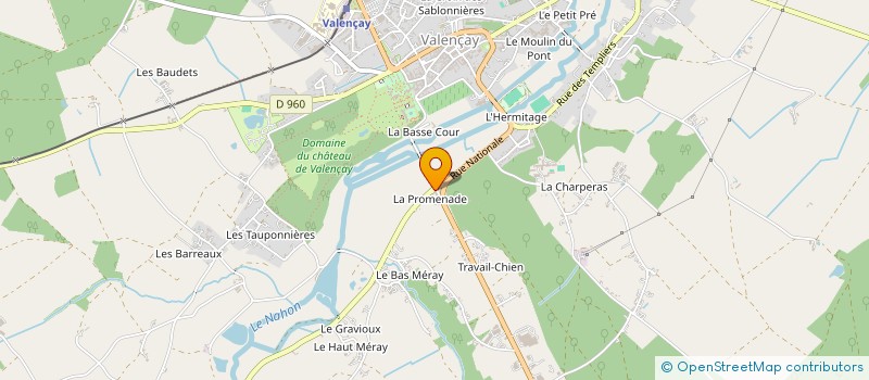 localisation de l'entreprise SARL LA PROMENADE à VALENCAY