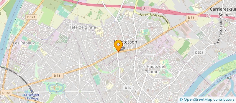 localisation de l'entreprise SARL LA QUICANET  MONTESSON