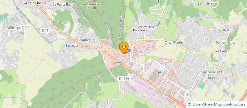 localisation de l'entreprise SARL LA RAVOIRE  EPAGNY METZ-TESSY