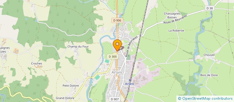 localisation de l'entreprise SARL   LA RENAISSANCE  ARLANC