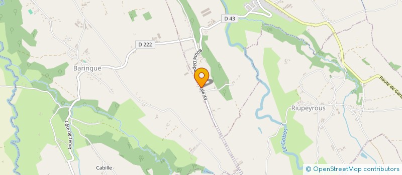 localisation de l'entreprise SARL LA RIBERE  ESCOUBES