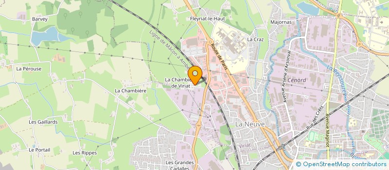 localisation de l'entreprise SARL LA ROCADE à VIRIAT