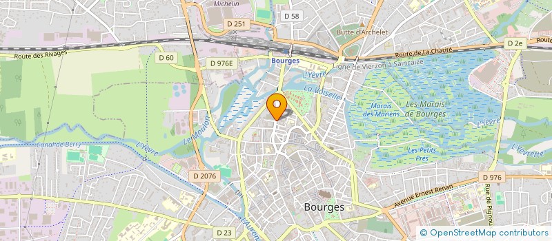 localisation de l'entreprise SARL LA ROSE  BOURGES