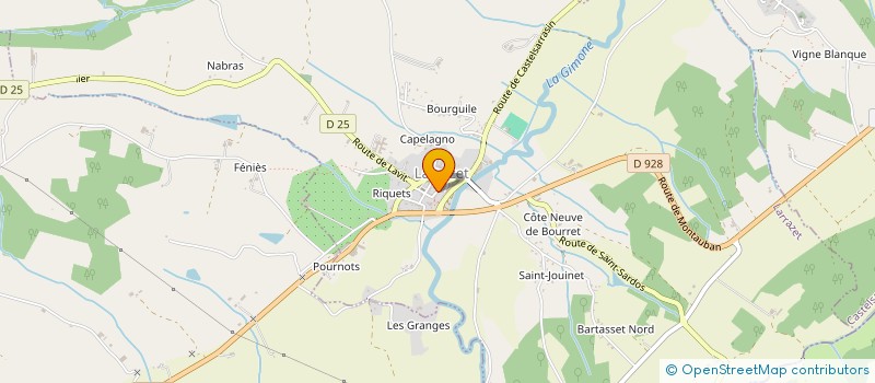 localisation de l'entreprise SARL LA ROSE BLANCHE  LARRAZET