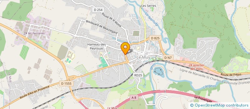 localisation de l'entreprise SARL LA ROSE D'OR  LE MUY