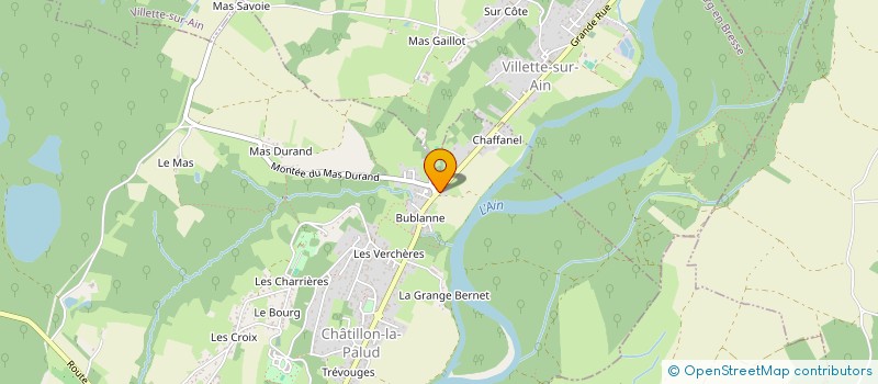 localisation de l'entreprise SARL LA ROSERAIE à CHATILLON-LA-PALUD