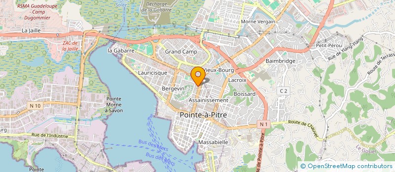 localisation de l'entreprise SARL LA RUCHE à POINTE A PITRE