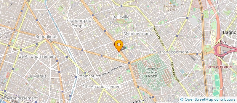 localisation de l'entreprise SARL LA RUCHE  PARIS