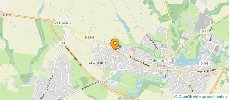 localisation de l'entreprise SARL LA SAUVAGERE à TALMONT-SAINT-HILAIRE