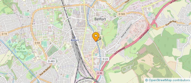 localisation de l'entreprise SARL LA SAVOUREUSE à BELFORT