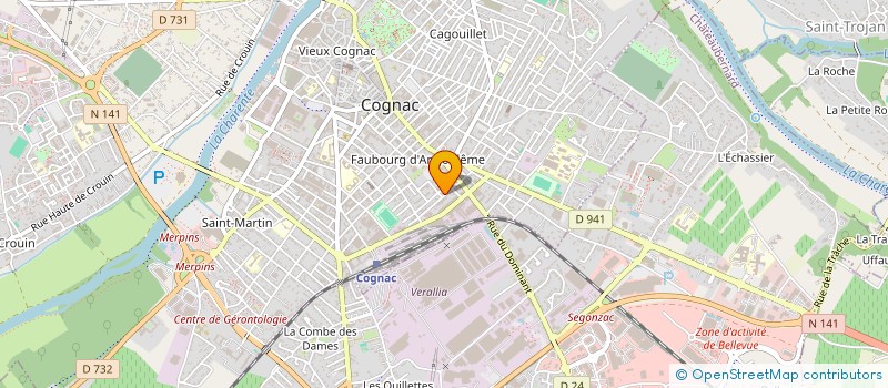localisation de l'entreprise SARL LA SELLERIE DES CHARENTES à COGNAC