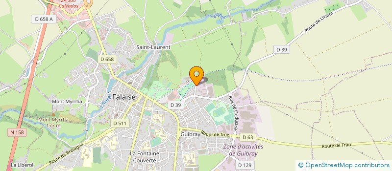 localisation de l'entreprise SARL LA TABLE DE GUILLAUME à FALAISE