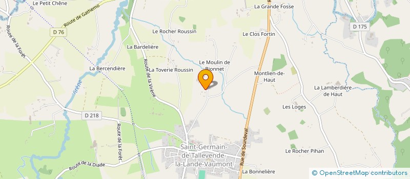 localisation de l'entreprise SARL LA TALLEVENDAISE à VIRE NORMANDIE