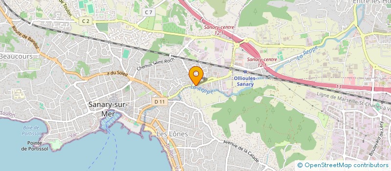 localisation de l'entreprise SARL LA TAVELLOISE à SANARY-SUR-MER