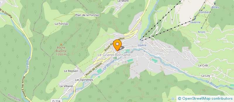 localisation de l'entreprise SARL LA TAVERNE DES DEUX GUIDES  LE GRAND-BORNAND