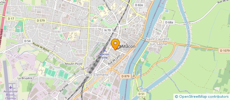 localisation de l'entreprise SARL LA TAVERNE GAMBETTA  MACON