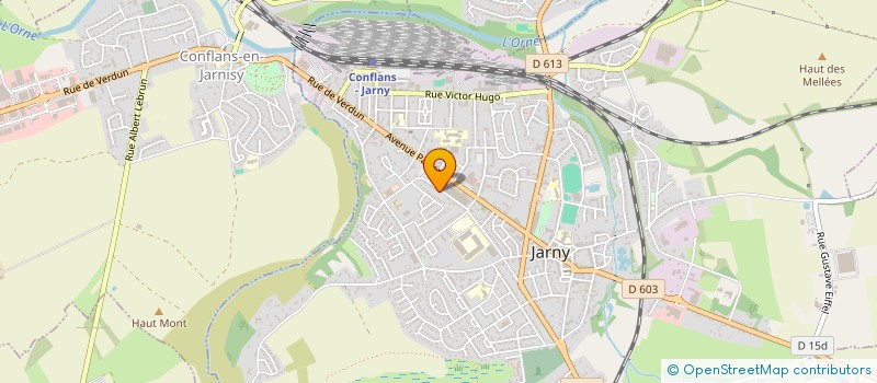 localisation de l'entreprise SARL LA TENDANCE  JARNY