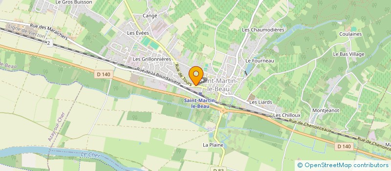localisation de l'entreprise SARL LA THIBAUDIERE à SAINT-MARTIN-LE-BEAU