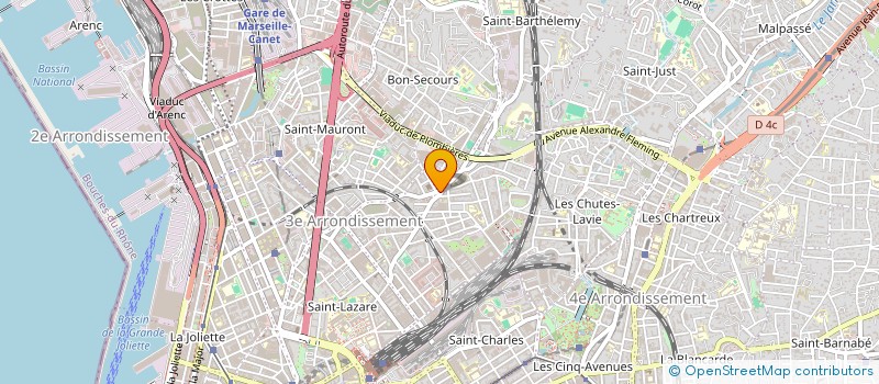 localisation de l'entreprise SARL LA TOUR DE PIZZE  MARSEILLE